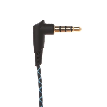 3,5 мм изогнутый провод для обслуживания наушников, шнур для замены наушников своими руками с микрофоном