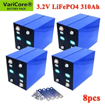 8ШТ VariCore 3.2V 310Ah lifepo4 аккумулятор DIY 4S 12V Аккумуляторная батарея для электромобиля RV Система хранения солнечной энергии