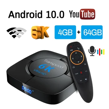 Allwinner H616 Android 10,0 16G 32G 64G TV BOX 6K Голосовой ассистент 3D Видео ТВ ресивер двойной Wifi BT TV Box телеприставка
