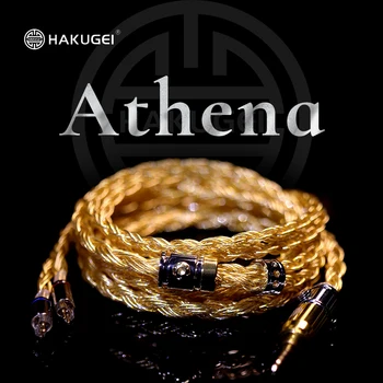 Athena Gold sliver смешанный гибридный провод из медного сплава, 10 акций, 370 жил, 2pin Кабель для обновления наушников mmcx