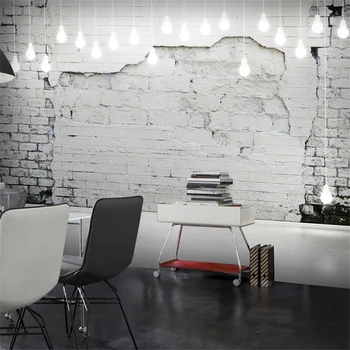 beibehang Custom industrial wind ретро 3D цементно-кирпичные обои для стен бар ресторан тренажерный зал Кафе обои фреска papel de parede
