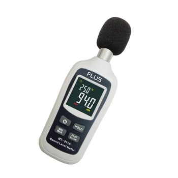 FLUS MT-911A Измеритель Уровня звука 35 ~ 135 дБ Цифровой Голосовой Тестер Монитор Уровня шума в Децибелах, Измеритель дб Цветной ЖК-Дисплей с подсветкой