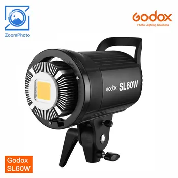 Godox SL60W / SL60Y Светодиодная видеосъемка мощностью 60 Вт, непрерывное освещение, Портативная светодиодная лампа с дистанционным управлением, белый свет