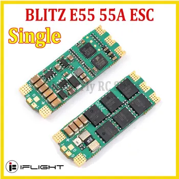 iFlight BLITZ E55 Single 55A 2-6 S ESC BlHeli32 Поддержка Dshot600 Proshot Oneshot Multishot для RC FPV Гоночного Дрона 35*13 мм