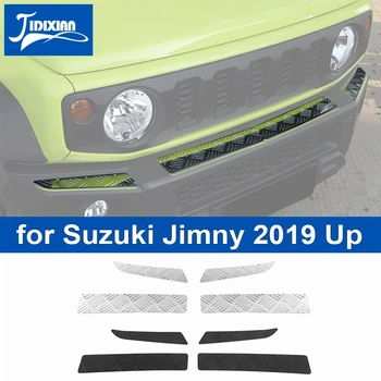 JIDIXIAN Стайлинг Молдинги Украшение Переднего Бампера Автомобиля Защитная Накладка для Suzuki Jimny 2019 2020 2021 2022 Внешние Аксессуары