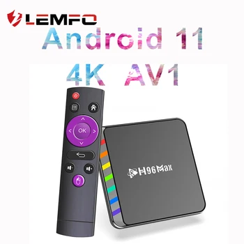 LEMFO S905 TV Box Android 11 WIFI 6 TVBox 2G 4G 16GB 32GB 64GB S905 W2 С высокой поддержкой чипа 8K AV1 Android 11.0 Телеприставка