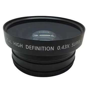 NEWYI 72 мм 0.43X Профессиональный HD сверхширокоугольный объектив Аксессуары для камеры с широкоугольным объективом