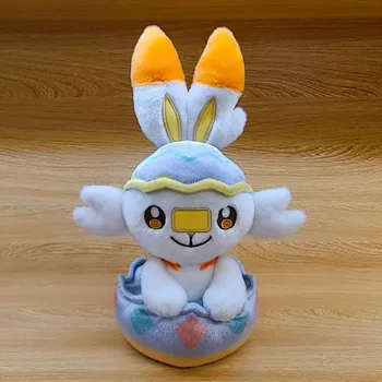 Pokémon Cinderace Initial Scorbunny Пасхальные яйца плюшевые игрушки куклы 25 см Высококачественный подарок на День рождения для детей