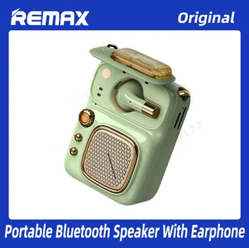 Remax Беспроводной Динамик Мини Портативный Аудио 4 в 1 Наушники RB-M59 Bluetooth Наушники Динамик Может Поддерживать TF карту Модное FM-радио