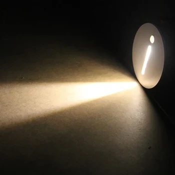 SANDIY Лестничный светильник, датчик движения, ночник, Круглое светодиодное настенное бра для стремянки, украшения кухни, ванной комнаты, внутреннего освещения.