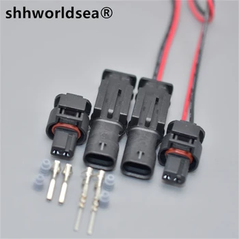 shhworldsea Автоматический 2-контактный штекер 872-857-561 автоматический разъем жгута проводов 8J0 973 202 8J0973202 со штырем