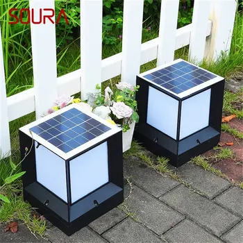 SOURA Solar Modern Wall Outdoor Cube Light светодиодные водонепроницаемые светильники для домашнего сада
