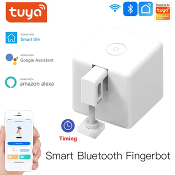Tuya WIFI Fingerbot Plus, толкатель, умный дом, Bluetooth, Пальчиковый робот, Таймер переключения, приложение для голосового управления, Добавление концентратора, Работа с Alexa Google
