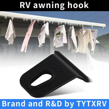TYTXRV Черный Универсальный тент, крючок для пальто, вешалки для крючков, подходящие для кемпинга, фургонов, вечеринок, Подставка для света, Аксессуары для тентовых крючков