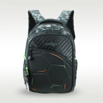 Австралия Smiggle оригинальный хит продаж детский школьный ранец высококачественный футбольный школьный ранец cool boy bag 7-12 лет 16 дюймов