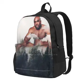 Барри Вуд Болванчик Сидит в лесу Забавный дорожный рюкзак для ноутбука Школьные сумки Барри Вуд Болванчик Болванчик Барри Вуд