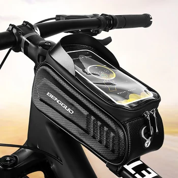 Велосипедная сумка EVA, светоотражающая водонепроницаемая велосипедная сумка с сенсорным экраном, верхняя Передняя трубчатая рама, сумка для шоссейного велосипеда MTB, чехол для телефона, аксессуары для велосипеда