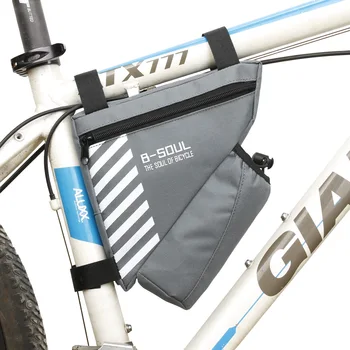 Велосипедная сумка-балка с клеткой для бутылок Велосипедная треугольная сумка для бутылки с водой Велосипедная быстросъемная сумка для мелочей Карман для телефона