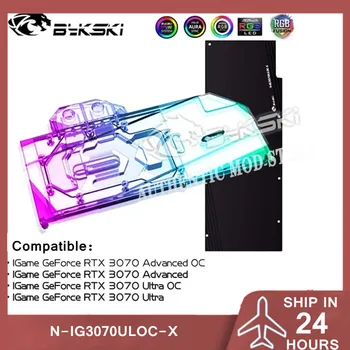 Водяной Блок Графического процессора Bykski N-IG3070ULOC-X 3070 Для Видеокарты Colorful iGame RTX3070 Advanced/Ultra OC, Жидкостный Охладитель VGA