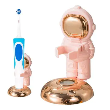 Держатель для зубных щеток, подставка для хранения щеток в форме астронавта, самоклеящийся держатель для зубных щеток Для ванных комнат с дренажом