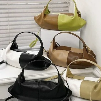 Женские сумки, однотонные мягкие сумки через плечо, женские повседневные сумки-бродяги, сумки через плечо для женщин, женские сумки через плечо из искусственной кожи