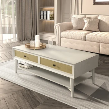 Журнальный столик для хранения, простой в сборке, прочный и долговечный для внутренней мебели для гостиной