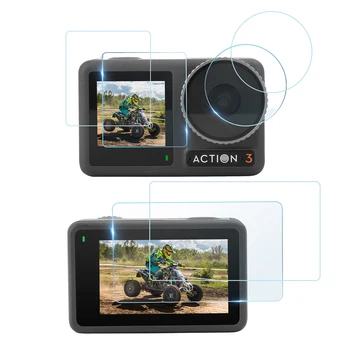Защитная пленка для экрана Action 3 для камеры DJI Action 3, закаленное стекло с защитой от царапин твердостью 9H