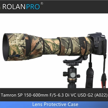 Камуфляжная Крышка объектива ROLANPRO для Tamron SP 150-600 мм F/5-6.3 Di VC USD G2 (A022) Одежда Дождевик Чехол для Объектива Чехол для Пистолета