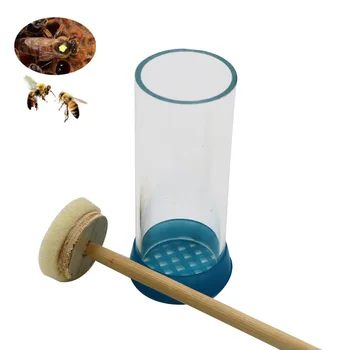 Клетка для маркировки пчелиной матки, пластиковая коробка для бутылок с мягким поршнем, портативные инструменты для пчеловодства для пчеловодства