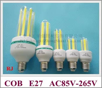 кукурузная светодиодная лампа E27 COB LED corn bulb light лампа 3W 7W 12W 20W 32W AC85V-265V вход E27 COB LED новый дизайн 2017