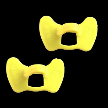 Куриные очки Желтый пластик Без болтов Куриные очки противоклевывающие очки Принадлежности для домашней птицы Оборудование Инструменты для кормления домашней птицы