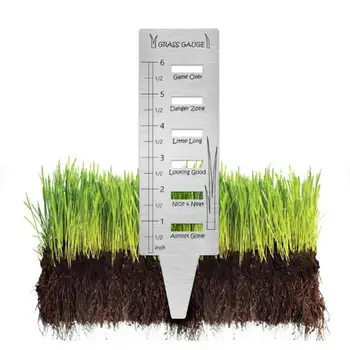 Линейка Для Измерения Травы Садовый Кол, Защищенный От Ржавчины Железный Датчик Травы, Утолщенный Газон Для Измерения Травы, Линейка Для Измерения Садовых Принадлежностей