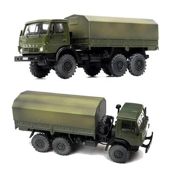Масштаб 1: 72, Россия, модель грузовика Камаз 43101, имитация материала ABS, игрушечная модель автомобиля, коллекция транспортных средств