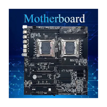 Материнская плата с двойным процессором X99 + Оперативная память DDR4 8G RECC + Кабель SATA + Термопаста LGA 2011 PCI-E16X Слот 8XDDR4 X99 X8 для майнинга ALEO