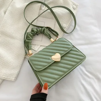 Модная текстурная плиссированная женская сумка-мессенджер 2023 Spring Tide на одно плечо Популярная маленькая квадратная женская сумка