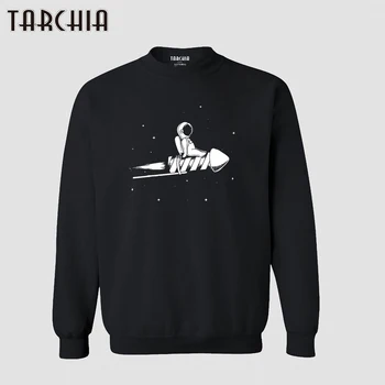Мужские толстовки TARCHIA, модные астронавты, летающие на ракетах, толстовка в стиле хип-хоп с круглым вырезом, осень-весна, мужские пуловеры, топы