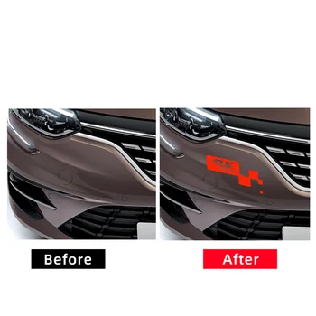 Наклейка на лезвие переднего бампера автомобиля с графикой Racing RS Trophy Виниловая наклейка на корпус, наклейка для автомобилей, аксессуары для украшения