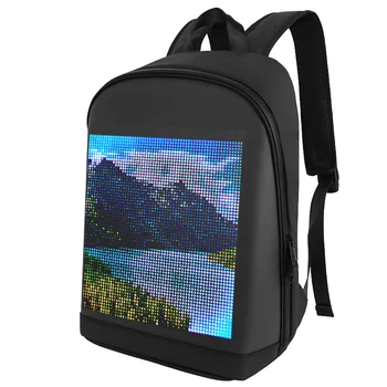 Настраиваемый рюкзак со светодиодным цветным экраном, дорожная сумка, школьная сумка для женщин, студенток, мужчин, умный рюкзак своими руками, школьный рюкзак