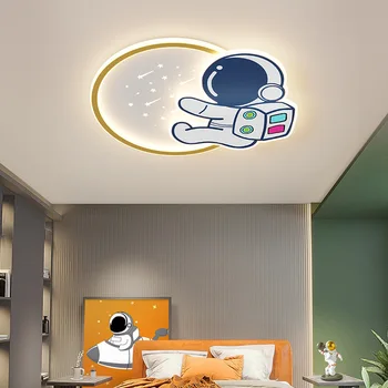 Новая интернет-знаменитость, мальчик-астронавт, девочка, современный минималистичный потолочный светильник для детской спальни