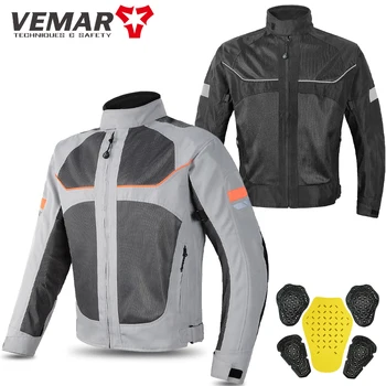 НОВЫЕ мотоциклетные куртки Для мужчин moto GP, куртка для мотокросса, Оксфорд, Джерси для верховой езды, летняя дышащая Светоотражающая одежда