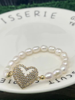 Новый модный Простой браслет с сердечком-любовью для женщин, Аксессуары, Ювелирные изделия