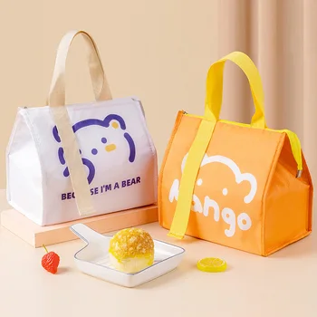 Новый стиль, портативные термосумки для ланча, сумки для женщин, Детские сумки для хранения продуктов, Дорожная сумка для пикника, изолированные сумки-охладители для Бенто