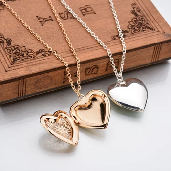 Ожерелье в форме сердца из нержавеющей стали, Летнее ожерелье с подвеской в виде возлюбленной, Цепочка для украшений, Медальон для фото девушек