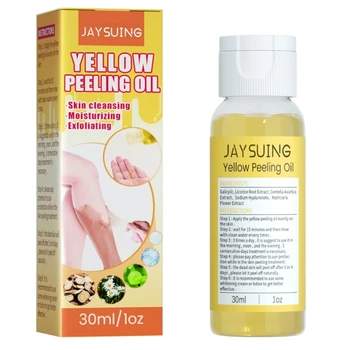 Пилинг-масло для Темной кожи Yellow Peeling Oil Strength Отшелушивающий Пилинг-раствор для тела для всех типов кожи 30 МЛ E74C