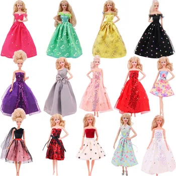 Платье Барби, Юбка Принцессы, Кукольная Одежда для 11,8 дюймов 30 см, Barbies 1/3bjd, Одежда Blythes, Аксессуары, Платье С блестками, Подарок для Девочки