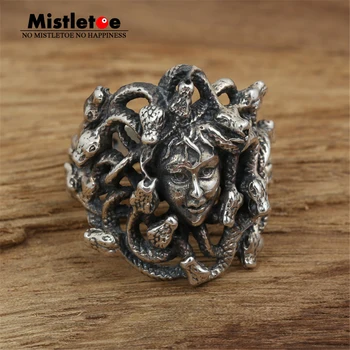 Подлинное 100% стерлинговое серебро 925 пробы, винтажное кольцо со змеями в стиле панк 