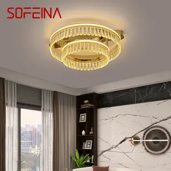 Потолочные светильники SOFEINA Nordic Crystal LED Modern Light Роскошный Креативный Винтажный светильник для домашнего декора гостиной спальни