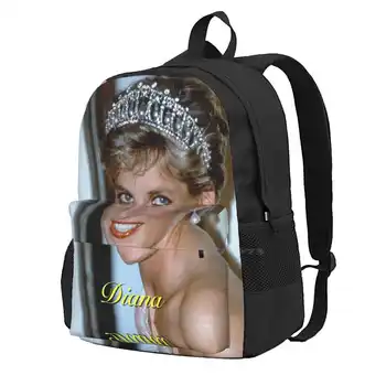 Прекрасно! Ее Королевское Высочество Принцесса Диана в своей тиаре Бразилия 1991-Профессиональная фото сумка-рюкзак для мужчин, женщин, девочек-подростков, Ее Королевское Высочество Диана