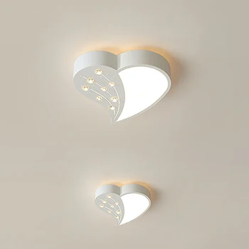 Прихожая, коридорное освещение, Современный балконный светильник в форме сердца, Прихожая, гардеробная, светодиодный потолочный светильник в скандинавском стиле