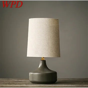 Простая настольная лампа WPD Nordic Современная керамическая настольная лампа LED для домашнего прикроватного украшения